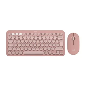 Logitech Pebble 2 Multi Device Bluetooth Rose 920-012247 Tr L Wireless Keyboard Mouse Set