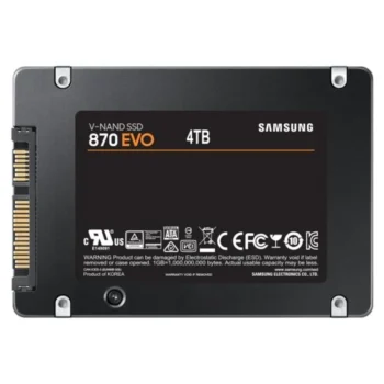Samsung 870 EVO 4TB SSD Disk MZ-77E4T0BW 560-530 MB/S, 2.5",Sata SSD
