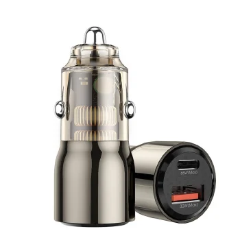 Wiwu Geek 95w Pd+Qc Kirsite Geek Fast Car Usb+Type-C
