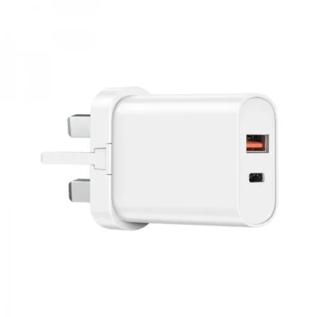 Wiwu Quick 20w+18w Pd+Qc Uk Fast Charger Adaptor