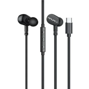 Awei Tc-7 Type-C Black Headphone