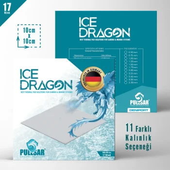 Dragon 17w/Mk 0.75m Thickness 100x100mm Thermal Pad