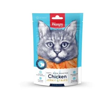 Wanpy Cat Chicken Jerky Strips 80gr