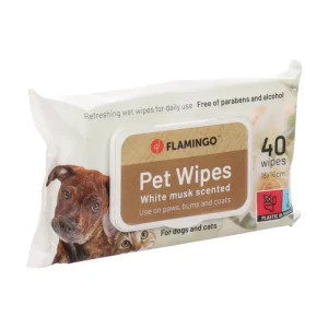 Flamingo White Musk Scented Wipes 18cmx16cm 40wipes