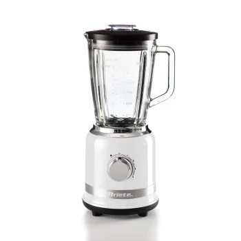 Ariete Moderna Blender With Glass Bowl 1000 Watt Steel Blade White