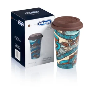 Delonghi Double Walled Ceramic Mug 300 ml The Taster Blue