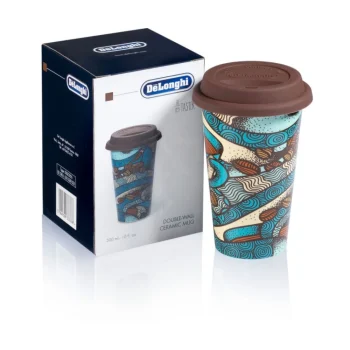 Delonghi Double Walled Ceramic Mug 300 ml The Taster Blue
