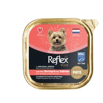 Reflex Plus Pate with MSC Shrimp & MSC Salmon for Mini and Small Breed Adult Dogs 85gr
