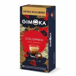 Gimoka Italy Nespresso Compatible Aluminum Coffee Capsules Columbia Density 7 100% Arabica