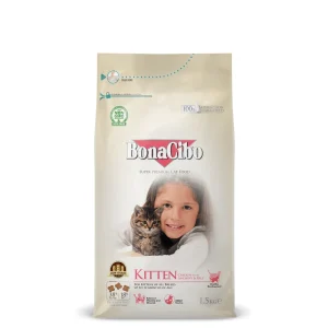Bonacibo Superpremium Kitten Cat Food Chicken&Rice With Anchovy 1.5kg