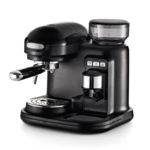 Ariete Moderna Espresso Machine With Integrated Coffee Grinder Black