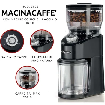 Ariete Compact Grinder Electric Coffee Grinder Black