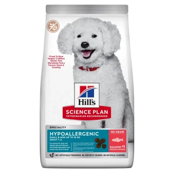 Hill's Science Plan Hypoallergenic Grain Free Small Breed 1-6y Adult Dog Food with Salmon 6kg