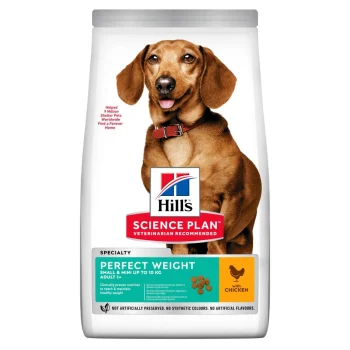 Hill's Science Plan Perfect Weight Small Breed 1+ Adult Dog Food with Chicken 1.5kg