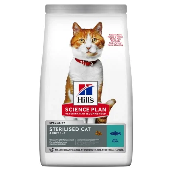 Hill's Science Plan Sterilised 1-6y Adult Cat Food with Tuna 10kg