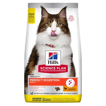 Hill's Science Plan Perfect Digestion 1+ Adult Cat Food with Chicken & Brown Rice 1.5kg