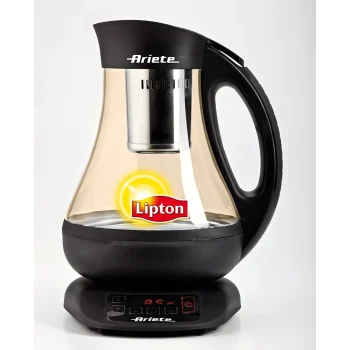 Ariete Practical Tea Infuser Degree Adjustable Digital Control Glass Bowl Kettle
