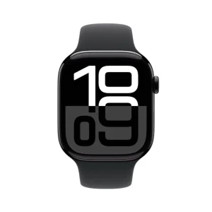 Apple Watch Series 10 Jet Black 46mm GPS M/L Aluminum Smartwatch
