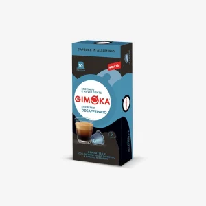Gimoka Italy Nespresso Compatible Aluminum Coffee Capsules Decaf Intensity 7