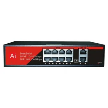 Ezcool Ez-08psf 8xfe+2xge Poe (120watt) Switch
