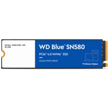 WD 500gb Blue Sn580 Gen4 M.2 Nvme Wds500g3b0e 4000/3600mbps SSD