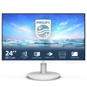 Philips 23.8" 241v8aw/01 Ips Fhd 75hz Hdmi White Speaker Monitor