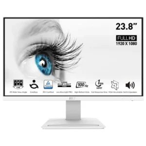 Msi 23.8" Pro Mp243xw Flat Ips 1ms 100hz Fhd Hdmi,Dp, Speaker White