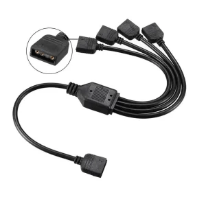 5v 3pin Argb Led Spliter Cable (1 Female - 4 Female)