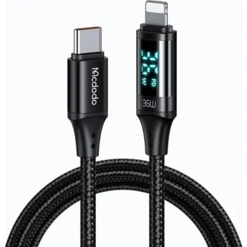 Mcdodo Ca-1030 1.2mt Black Type-C To Lighting Cable