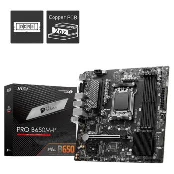 Msi Pro B650m-P Ddr5 M.2 Am5 Motherboard
