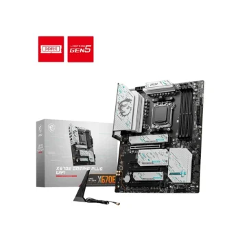 Msi X670e Gaming Plus Wifi Ddr5 7800+(Oc) Am5 Motherboard