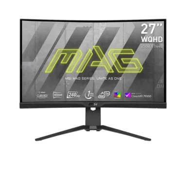 Msi 27" G275cqrxf Curved 1000r Rapid Va 240hz 1ms 2560x1440 Monitor