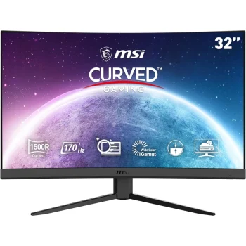 Msi 31.5" G32c4 E2 Curved 1ms 170hz Fhd Hdmi Dp Monitor