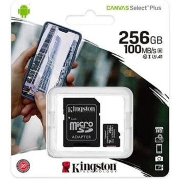 Kingston 256gb Micro Sd Cl10 Sdcs2/256gb 100mb/S Uhs-I, U1, V10 Memory Card