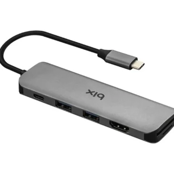 Bix Bx09hb Type-C To 6-Port Sd/Micsd/Usb 3.0/Hdmi Adapter