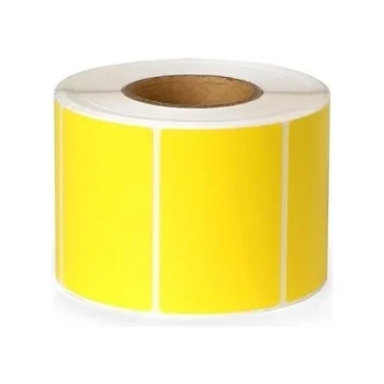Roll Paper Thermal Label Yellow 60mm X 40mm 500 Pcs