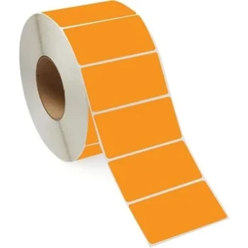 Roll Paper Thermal Label Orange 50mm X 30mm 1000 Pcs