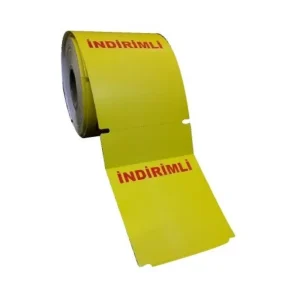100mm X 130mm Cardboard Shelf Label Yellow Discount 250 Packs