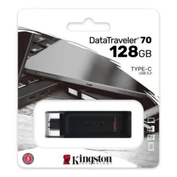 Kingston 128gb Usb-C 3.2 Gen1 Dt70/128GB Usb Memory