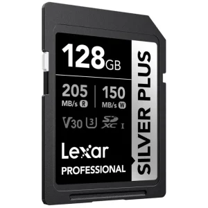 Lexar 128gb Professional Silver Plus Sdxc Uhs-I 205mb/S-100mb/S Memory Card