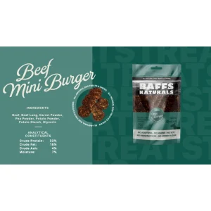 Baffs Naturals Beef Mini Burgers