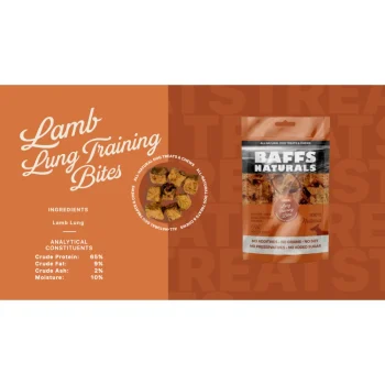 Baffs Naturals Lamb Lung Training Bites