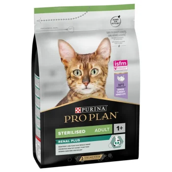 Pro Plan Sterilised Adult Cat Food 1+ Renal Plus Turkey 3kg
